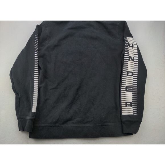 Mens Under Armour Cold Gear Threadborne Hoodie Size L Sleeve Spell Out Black - Picture 6 of 10